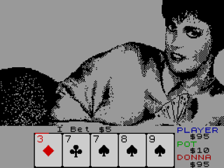 Strip Poker II Plus screenshot 3 for ZX Spectrum